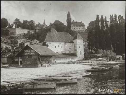 Port des pêcheurs et château de Rives (Thonon-les-Bains)